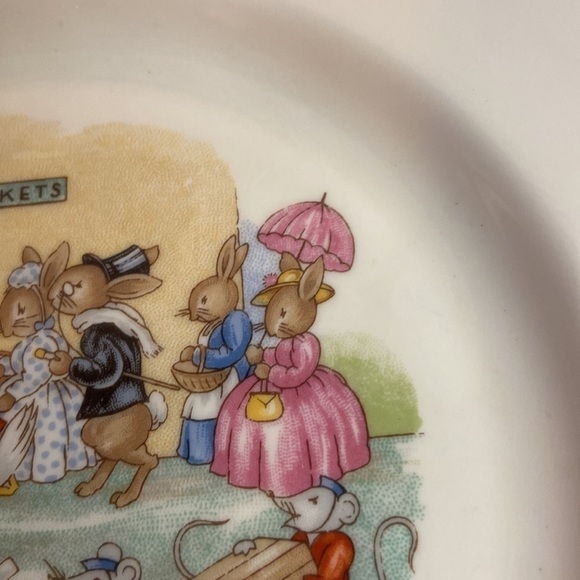 1984 “Bunnykins” Royal Doulton Tableware LTD 1936 Golden Jubilee Celebration 8” - Picture 8 of 9